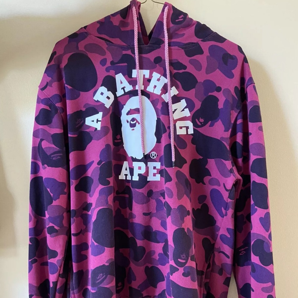 Men’s Bape a bathing ape shark camo hoodie